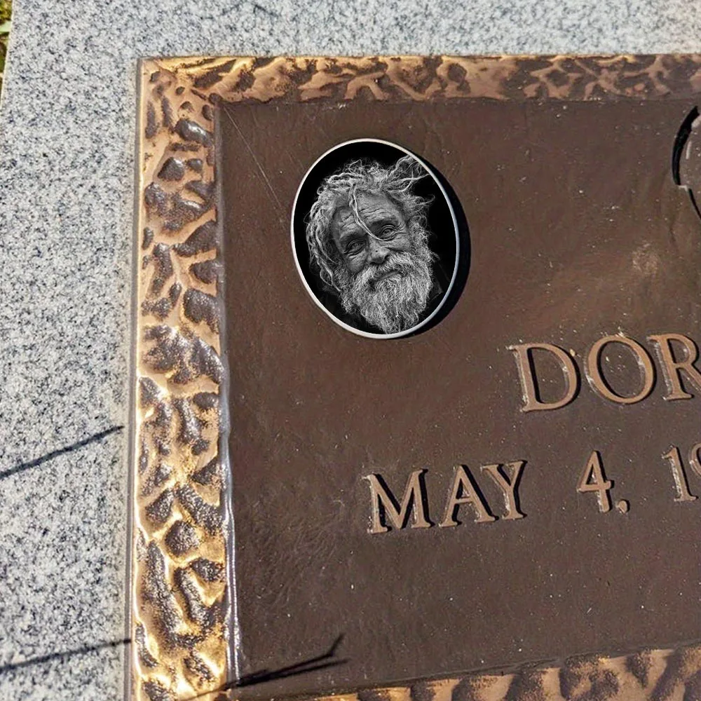2D Flat Not 3D 1pc Custom Photo Memorial Headstone Tile Personalized Remembrance Gift for Holidays Pet Memorial Decor