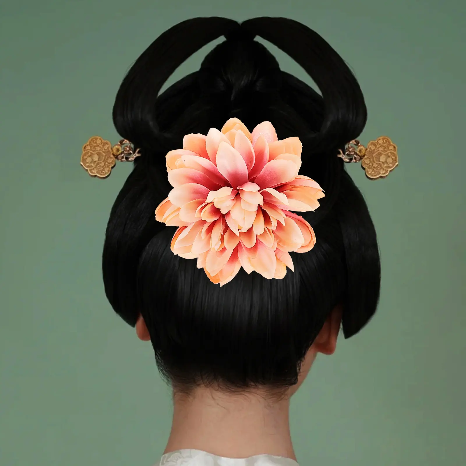 

20Pcs Elegant Ancient Style Flower Hair Clips Lightweight Durable Hairpin for Wedding Birthday Girls Hair Accessories