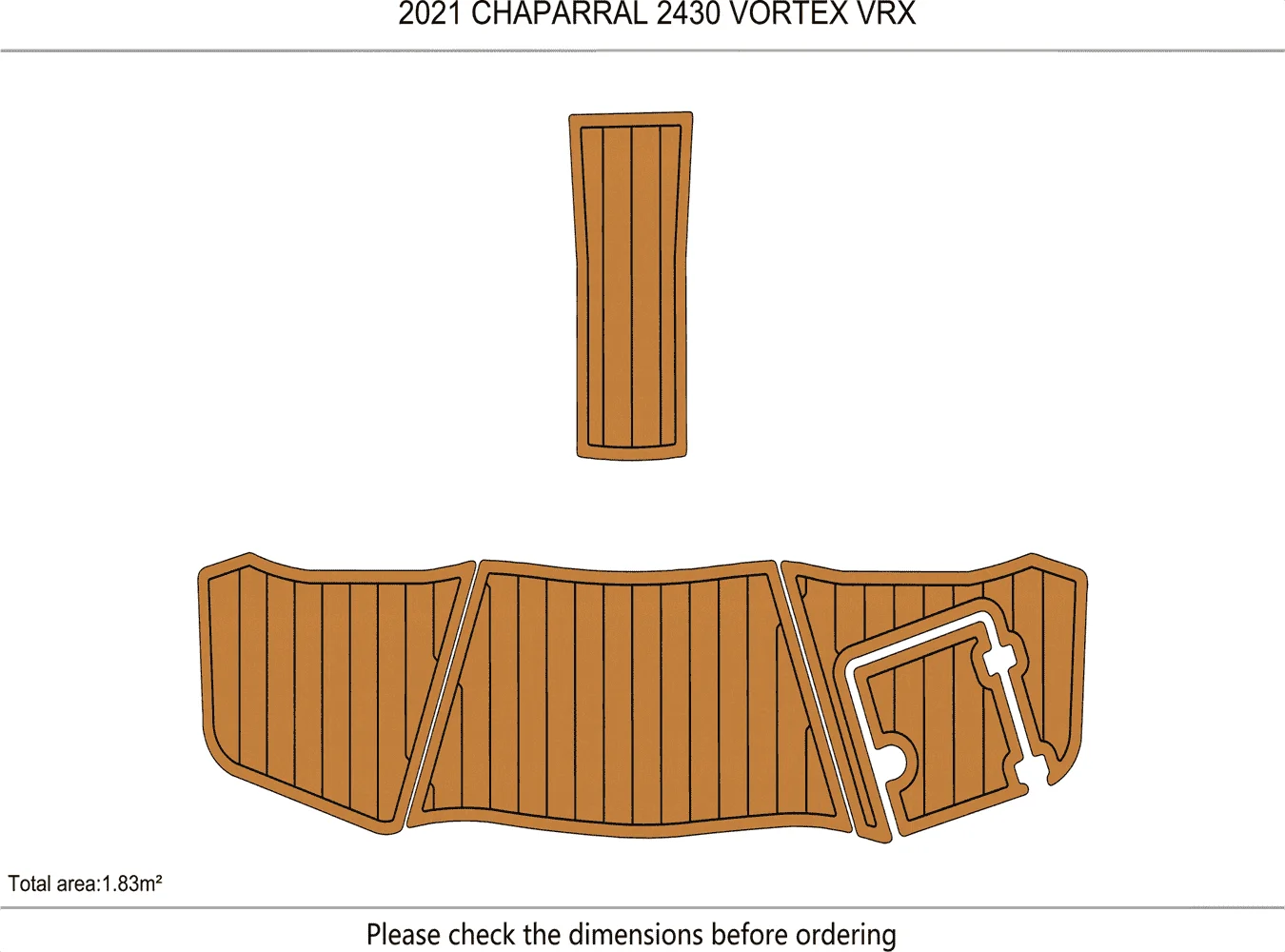 

2021 CHAPARRAL 2430 VORTEX VRX Платформа для плавания, 146 мм, пена EVA, искусственный коврик для пола