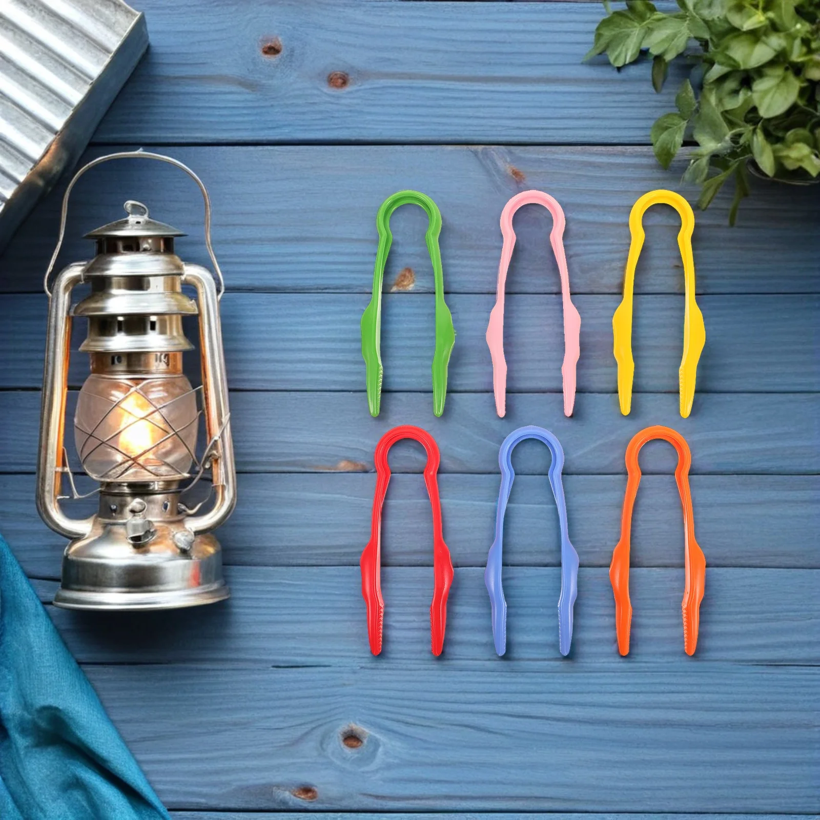 

12pcs Kids Tweezers Fine Motor Skills Plastic Tweezers For Crafting Beading Outdoor Exploration Educational Preschool Science