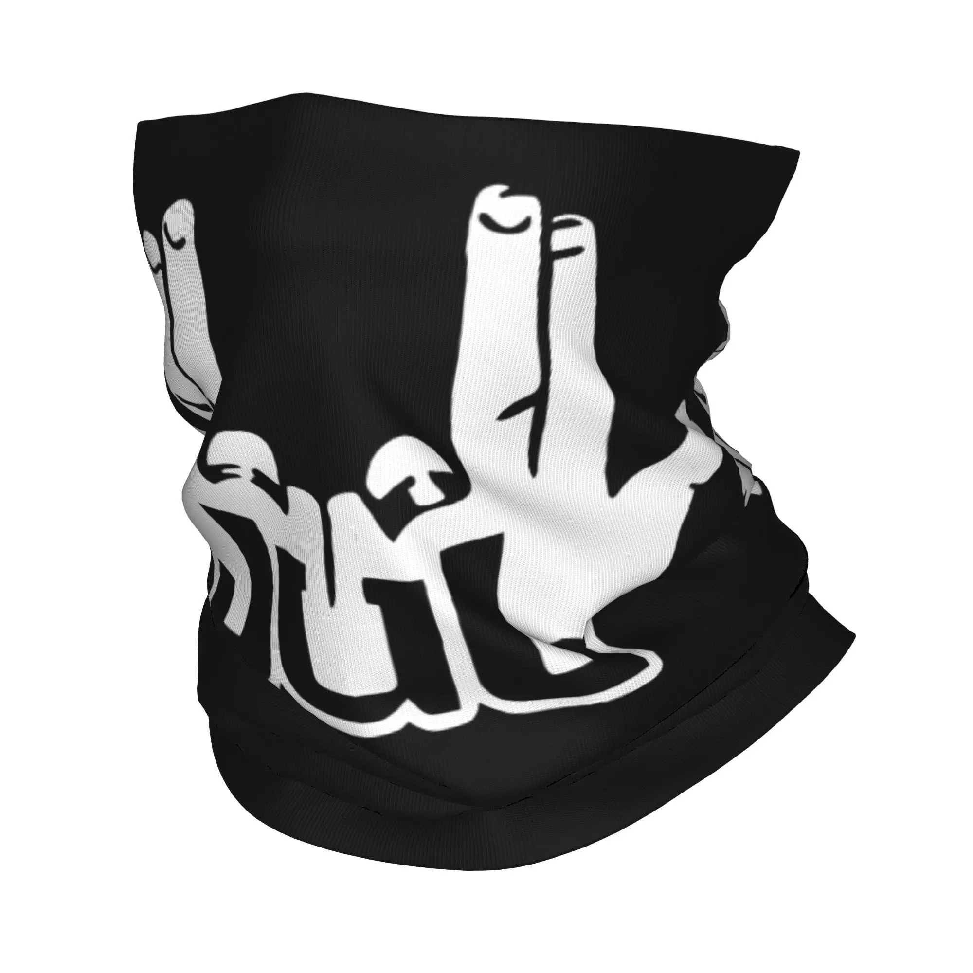 Custom French Rapper Music JUL Classical Rock Bandana Neck Warmer Women Men Winter Ski Hiking Scarf Gaiter Rock Face Cover