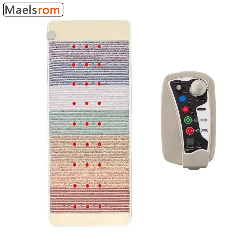 PEMF Photon Mat Jade Negative Crystal Energy Pressure Far Infrared Heating Magneticfield Pad Kristrallmatte Yoga Pain Relieve