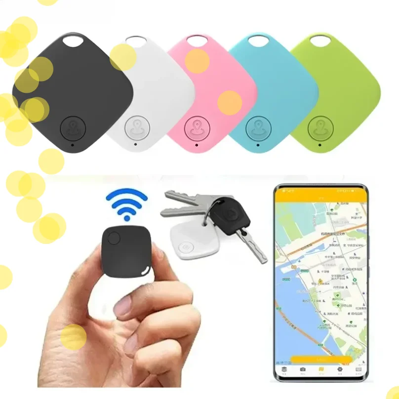

ERIKOLE Mini Bluetooth 5.0 Tracker AntiLost Device Round Pet Kids Bag Wallet Tracking Smart Finder Locator
