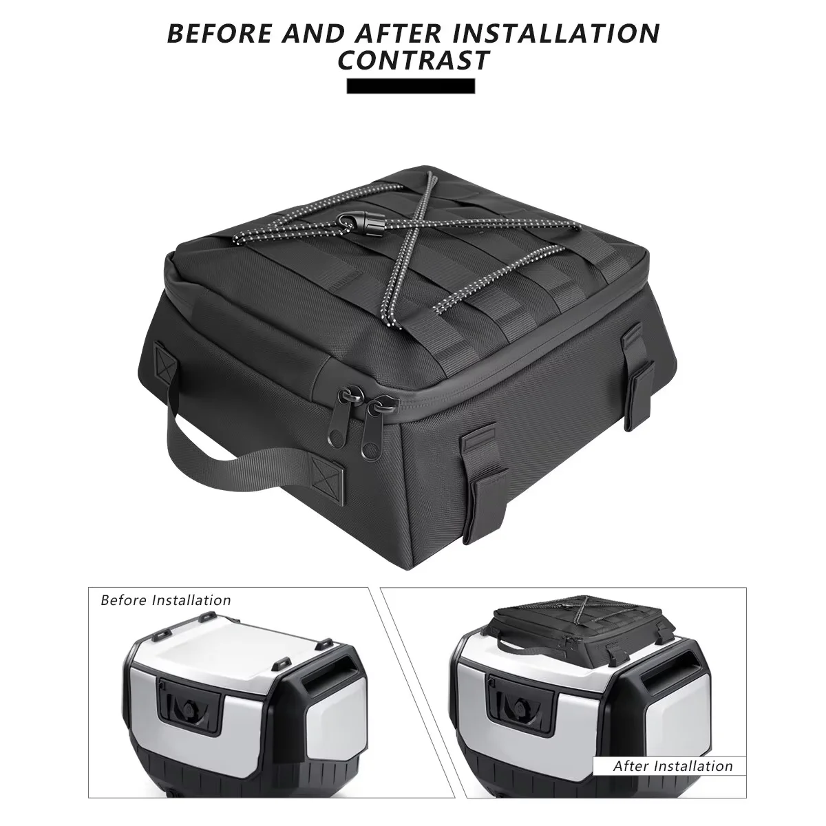 Steady Motorcycle Accessories Luggage Rack Under Bag For BMW R1300GS R1300 GS R 1300 GS 2023 2024 Tail Light Top Waterproof Bag