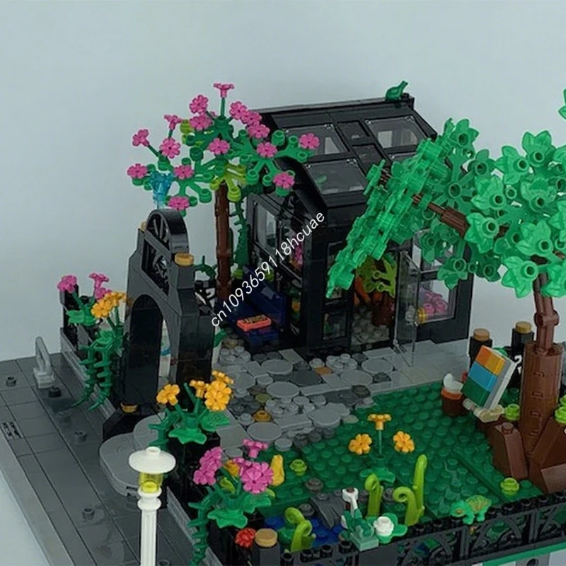 

954pcs MOC Greenhouse Park Modular Buildings Building Blocks Christmas Relaxing DIY Gift Perfect for Creative Adults Brick Gift