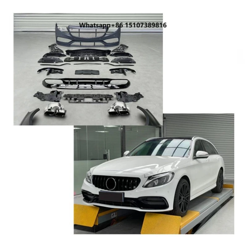 

Body Kit for W205 C-class C200 C300 High Quality Body Kit for C-Class W205 2019 Upgrade to C63 a Style Body Kit