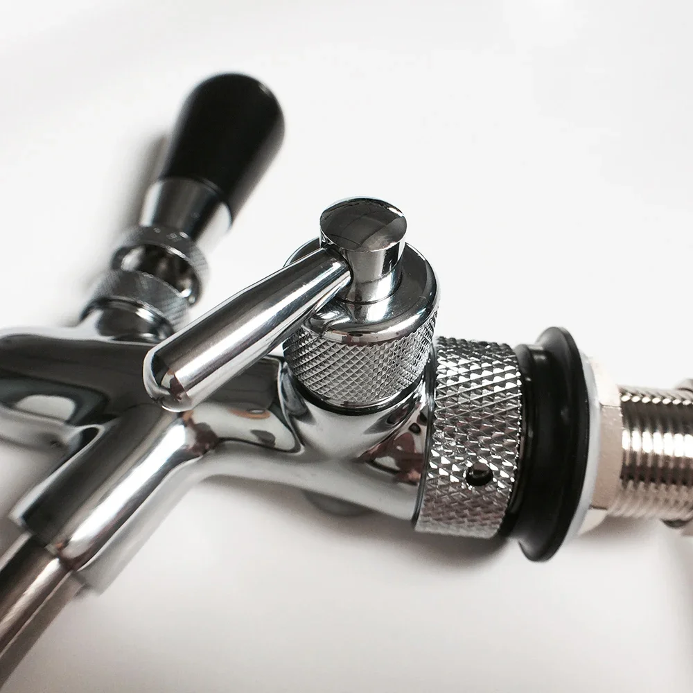 Upors Adjustable Beer Tap for Keg Stainless Steel G5/8 Homebrew Draft Beer Faucet with Shank Flow Control tap Accessories