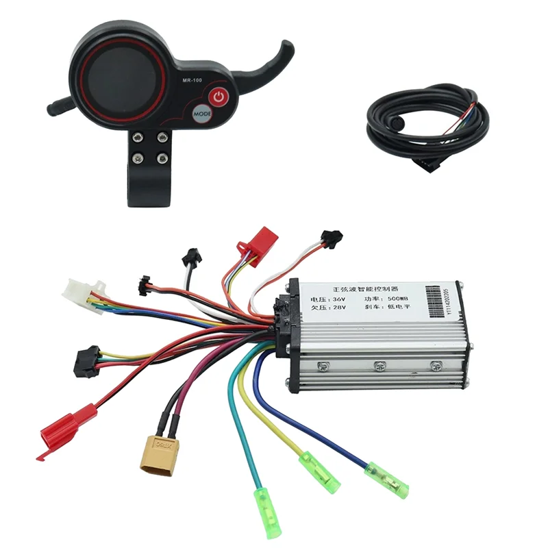 

A79E-36V 500W Controller+MR-100 LCD Display Dashboard Meter for KUGOO M4 Electric Scooter Accessories
