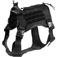 Tactical Dog Harness Military Pet German Shepherd K9 Pet Training Vest Dog Harness and Leash Set for Small Medium Large Dogs