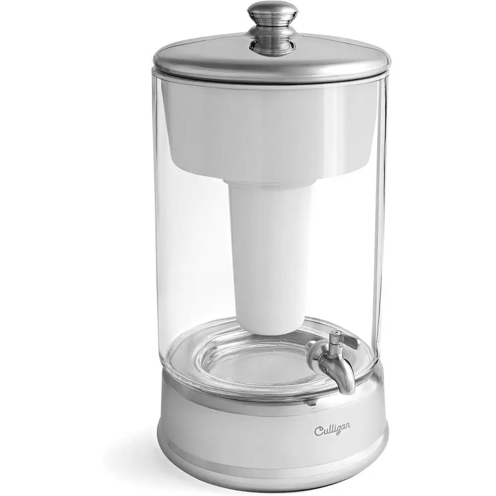 

Диспенсер для воды с фильтром на 40 стаканов – 5-ступенчатый фильтр для воды, сертифицированный для снижения содержания свинца, общих растворённых веществ, фтора и хлора