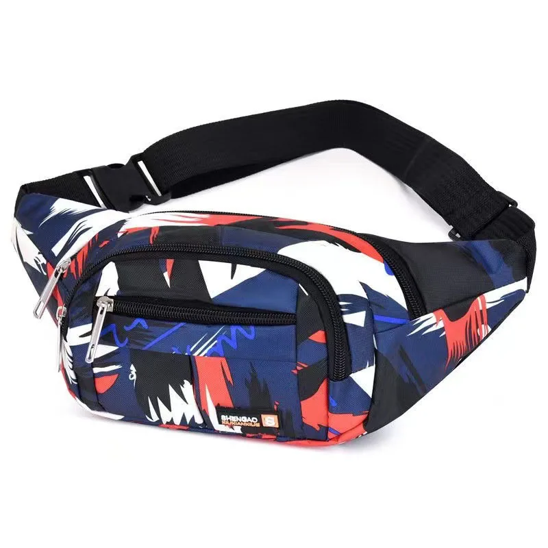 Impermeável Oxford Fanny Pack para homens, saco de cinto masculino, multiuso, peito de estilingue, bum, quadril, viagem, esportes, corrida, cintura