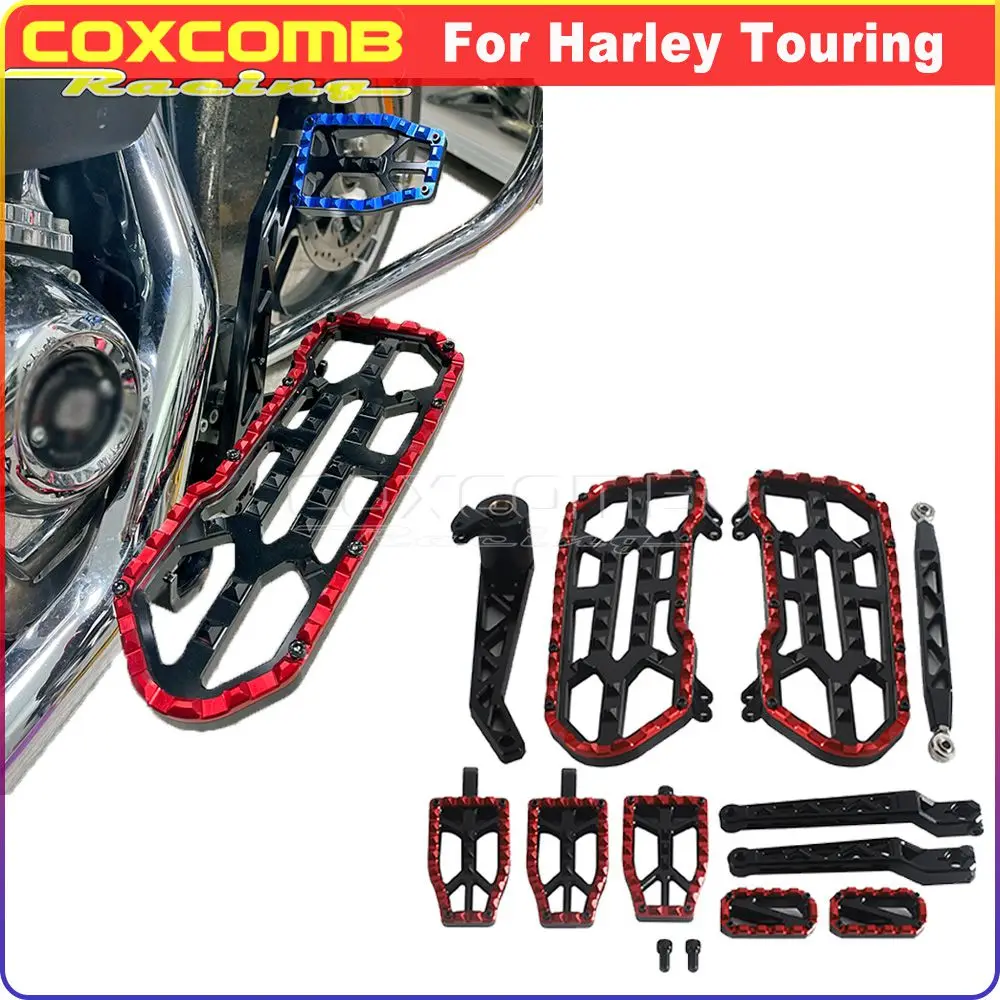 

Motorcycle Footrests Brake Arm Pedal Lever For Harley Electra Glide FLHT FLHTKL FLHTK FLHTKSE Rider Floorboards Front Footrests