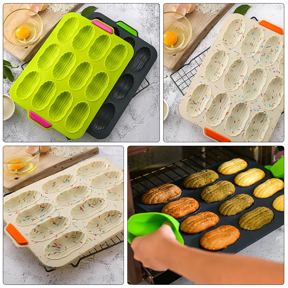 

Silicone Cake Mold Non-stick Bakeware Tray Jelly Kitchen Bread Pan Set Baking Plate