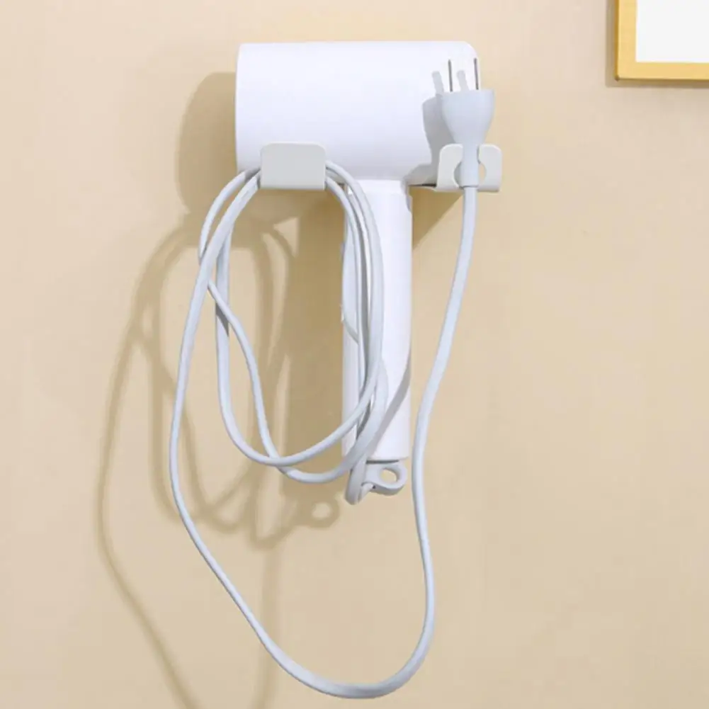 Hair Dryer Stand Sleek Hair Dryer Wall Holder Universal Wall Mounted Hair Dryer Holder with Strong for Simple for Bathroom