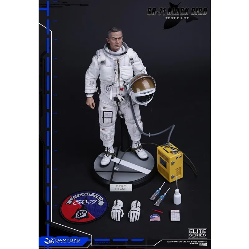 DAMTOYS 오리지널 ELITE 시리즈 SR-71 블랙버드 정찰 항공기 테스트 파일럿 액션 피겨 모델 장난감 소년을위한 군인 모델