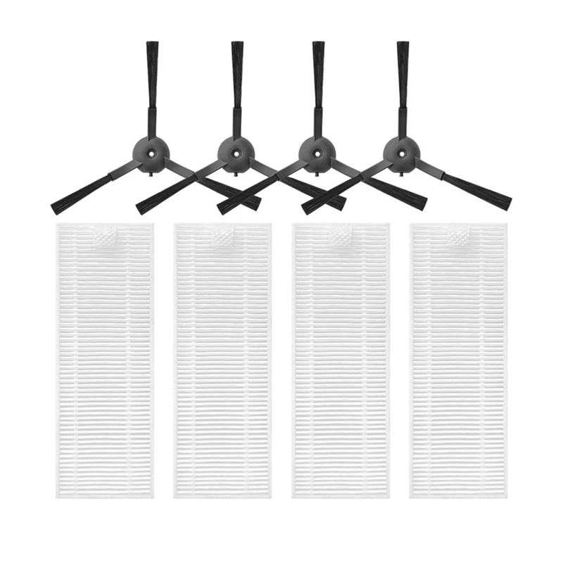 Filter Side Brush Replacement Parts Kits For Qihoo 360 S10 X100 MAX Robotic Vacuum Cleaner
