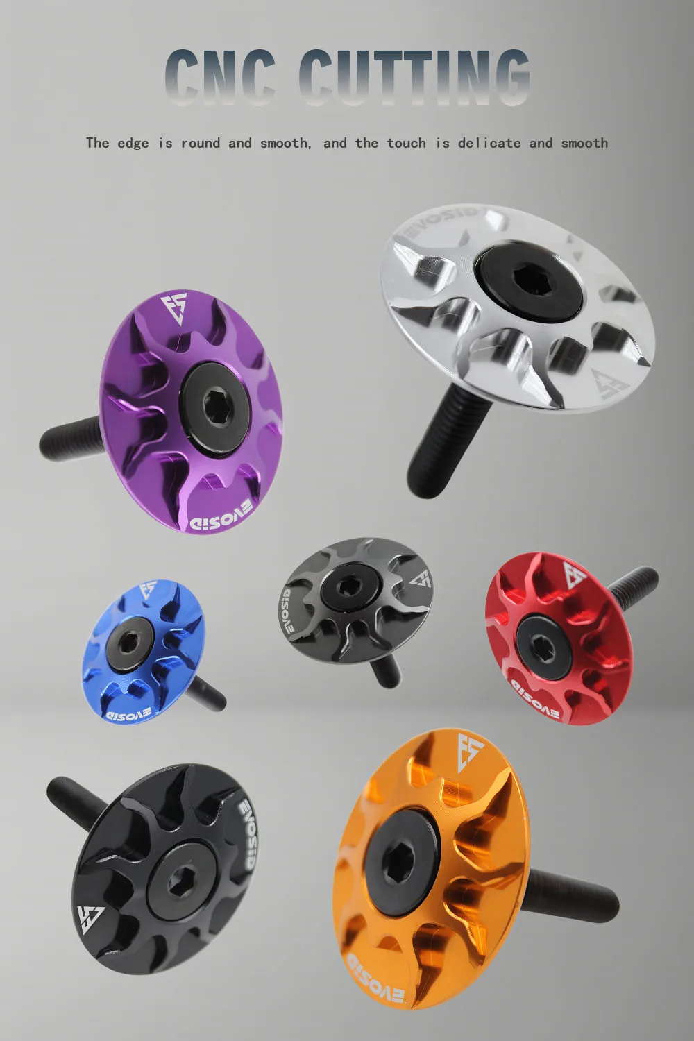 EVOSID MTB-Vorbauabdeckung, Fahrrad-Lenkervorbaubuchse, Abdeckung für die obere Lenkervorbaubuchse von Gravel-Bikes, passend für 28,6-mm-Gabelrohre, Fahrradzubehör. – Detail 3