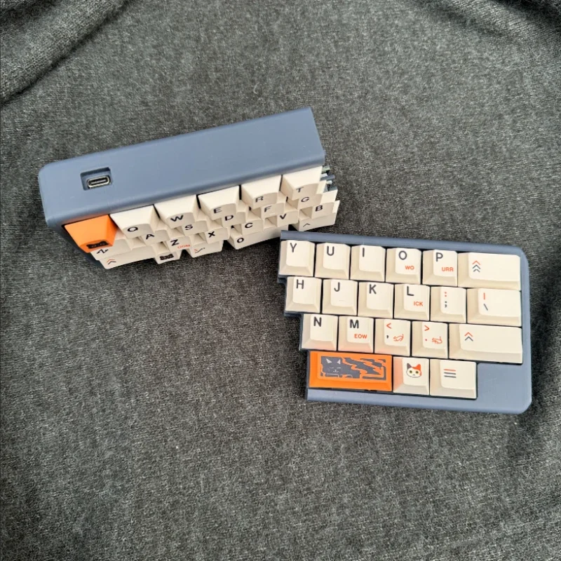 แบบพกพาแยก 40% Miniคีย์บอร์ดCustom 40 Ultra Compact Hot-Swap 2.4Gไร้สายแยกคีย์บอร์ดชุดQMK/VIAL