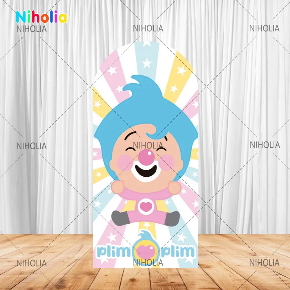 Plim Plims Arch Backdrop Kids Birthday Party Photo Photograph Background Decoration Wall Decoration Baby Shower Photo Booth