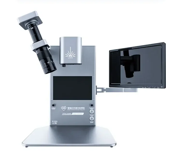 TBK R-2201 100W Laser Soldering Station with 4K HD CCD, 55W Adjustable Laser Heating, 21-270X Magnification