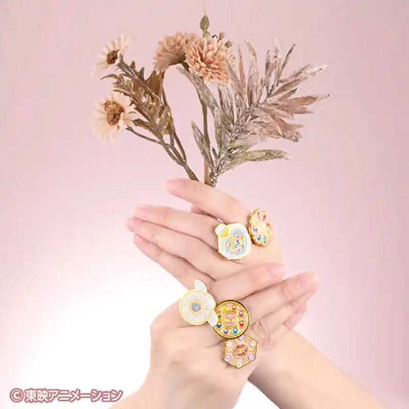 بانداي حقيقية السحرية DoReMi Gashapon اللعب محول التصميم حلقة سلسلة الدعائم السحرية أنيمي نموذج لجسم الديكور الهدايا