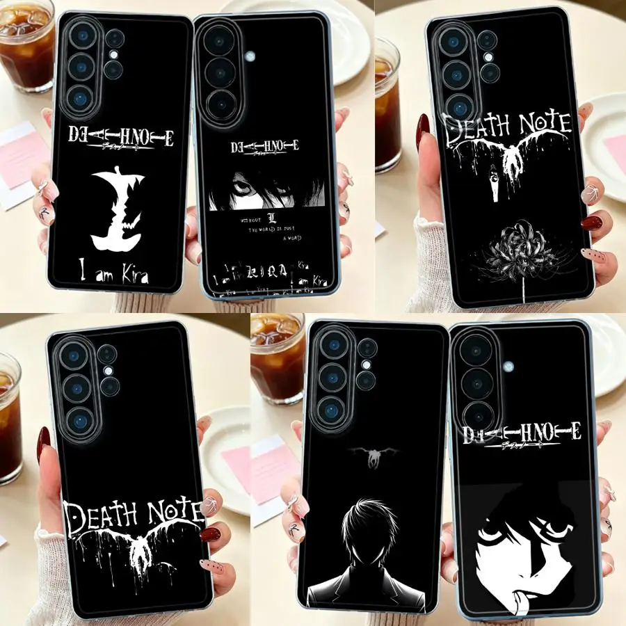 Anime DEATH NOTE Phone Cover Case for Samsung Galaxy S26 Ultra Note 20 Ultra 10 S23 S25 Edge S25Ultra S24 S22 FE S26 S20 Plus