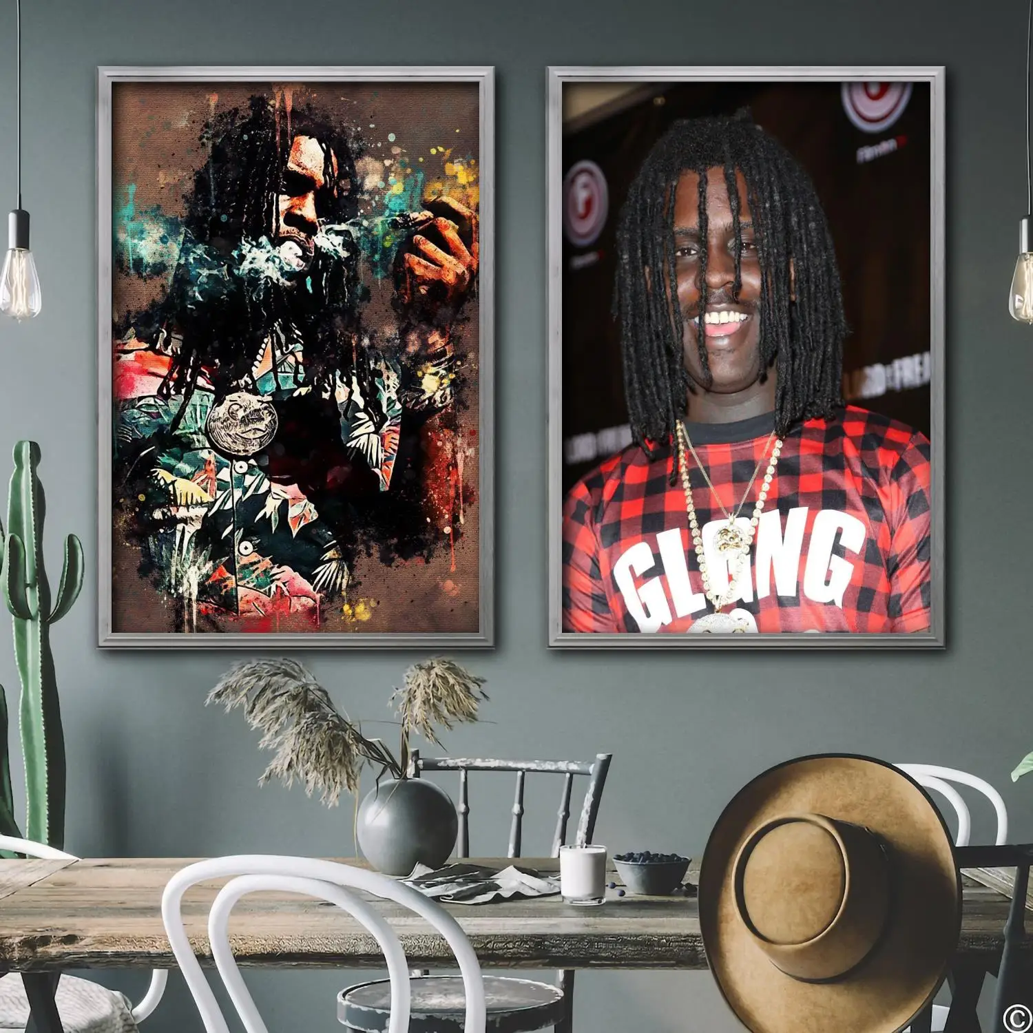 chief keef singer Decorative Canvas Posters Room Bar Cafe Decor Gift Print Art Wall Paintings