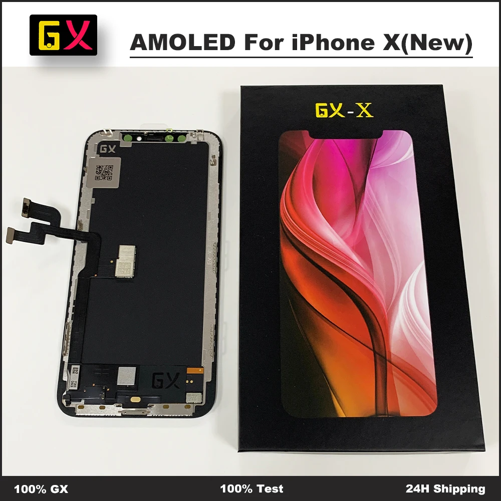 GX Screen Touch Screen Digitizer Assembly for iPhone X XSMAX OLED Display，No Dead Pixel Replacement Parts+Fast Delivery