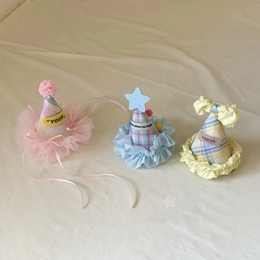 

Cute Sequin Birthday Hat Hairpin Embroidery Bow Birthday Crown Mesh Hair Clip Korean Hair Accessories Birthday Cap Girls