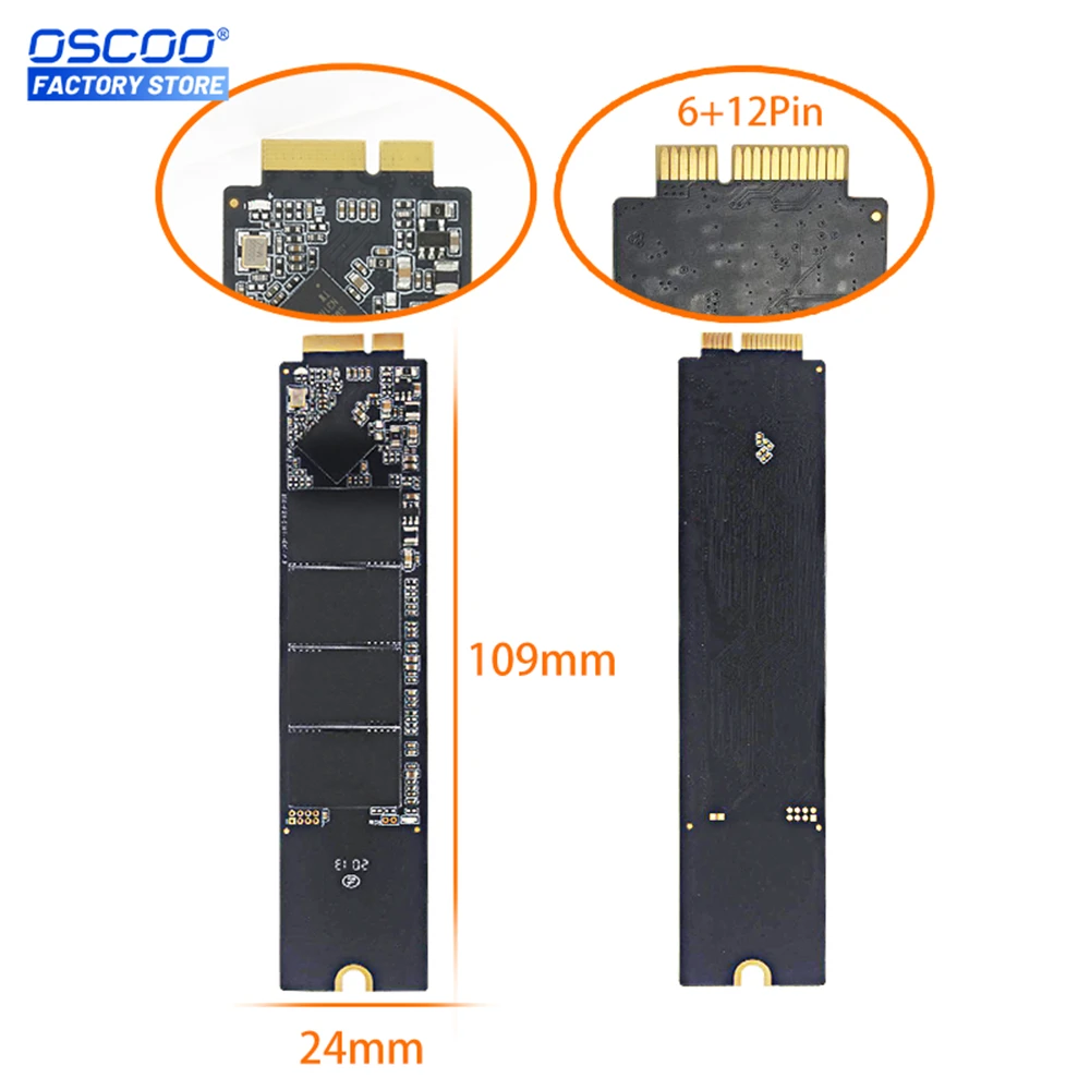 SATA3 SSD per MacBook Air 2010 2011 A1369 A1370 Apple SSD disco rigido da 1TB unità a stato solido interne aggiornamento della capacità SSD