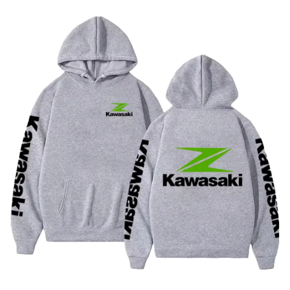 Hoodie Kawasaki Racing Ninja Dewasa Street Wear Hoodie Pria dan Wanita Sweatshirt Motor Pullover Pakaian Olahraga