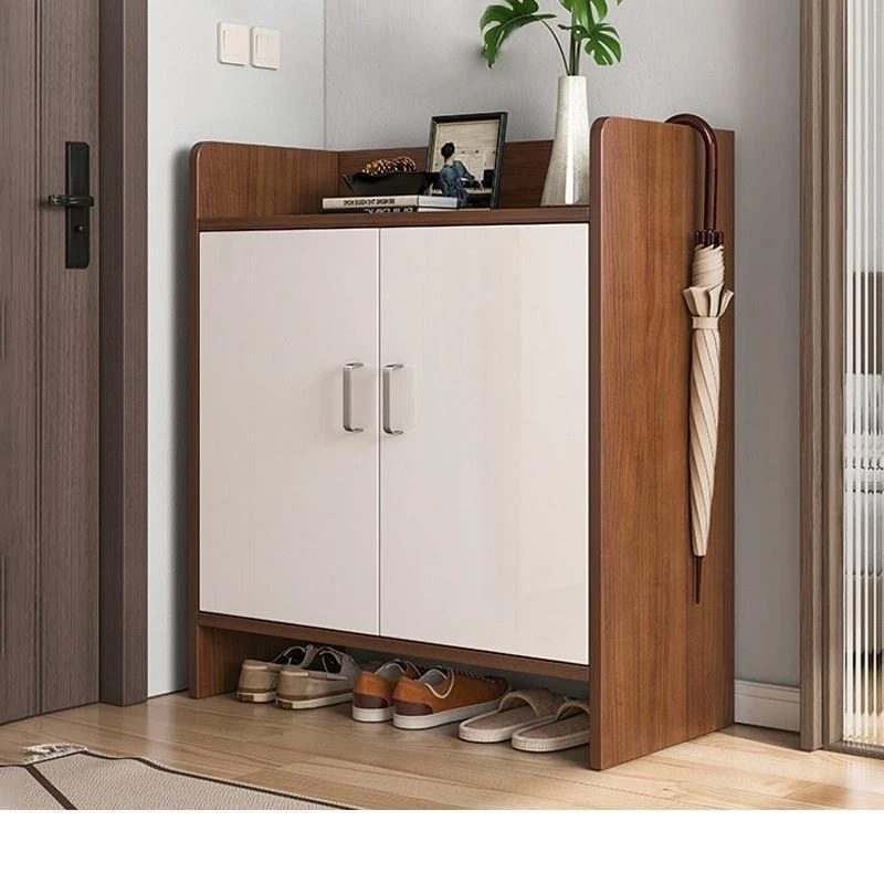 

Shoe cabinet door Household integrated rack entrance wooden shoe cabinet locker