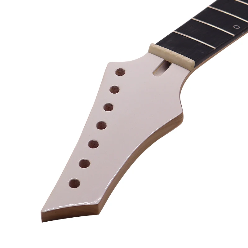 Left hand 7 string guitar neck Canada maple electric guitar neck 24F frets high gloss with middle line neck for electric guitar