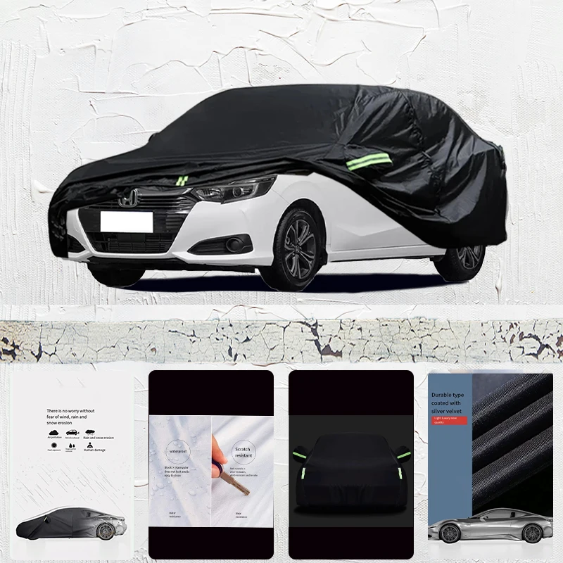 

For honda crider Auto Anti snow Anti dust Anti uv Anti freeze 210T Anti peeling paint And Anti Rainwater car cover Black