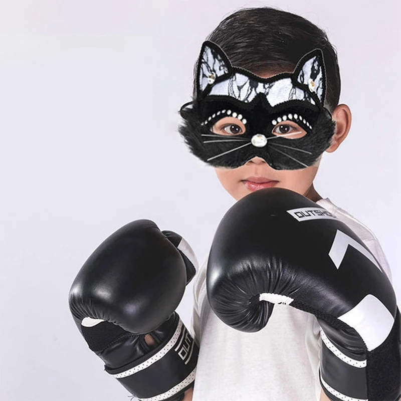 Sexy schwarze Spitze Katze Gesichtsmaske venezianische Maskerade Augenmaske Weihnachtsfeier Cosplay Frauen Mädchen Kopfschmuck Halloween Fancy Maske – Detail 17
