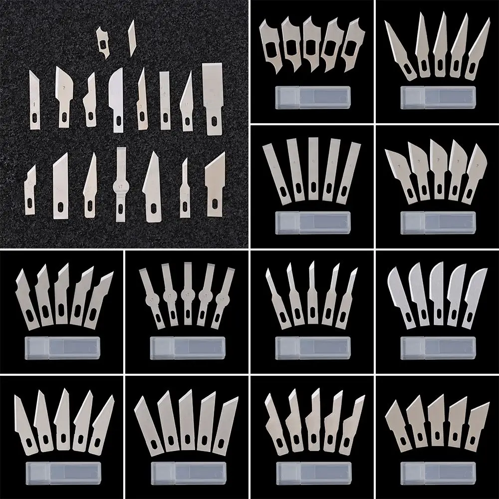 5pcs/set for Mobile Phone Hand Tools Non-Slip PCB Repair Craft Knives 10pcs Blades Cutter Scalpel Knife Parts