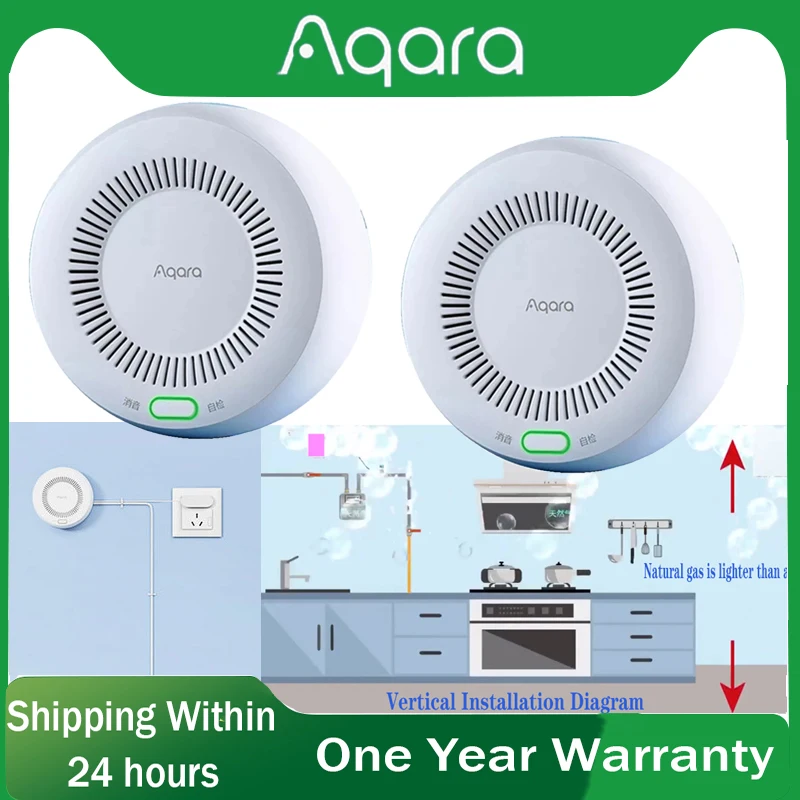 

Aqara Natural Gas Alarm Smart Gas Alarm Detector Zigbee natural gas sensor household smart lpg gas alarm detector leakage sensor