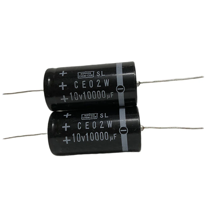 

5PCS SL Black Diamond Horizontal Axial Polarized Aluminum Electrolytic Capacitor 10000uf 10v 25X50