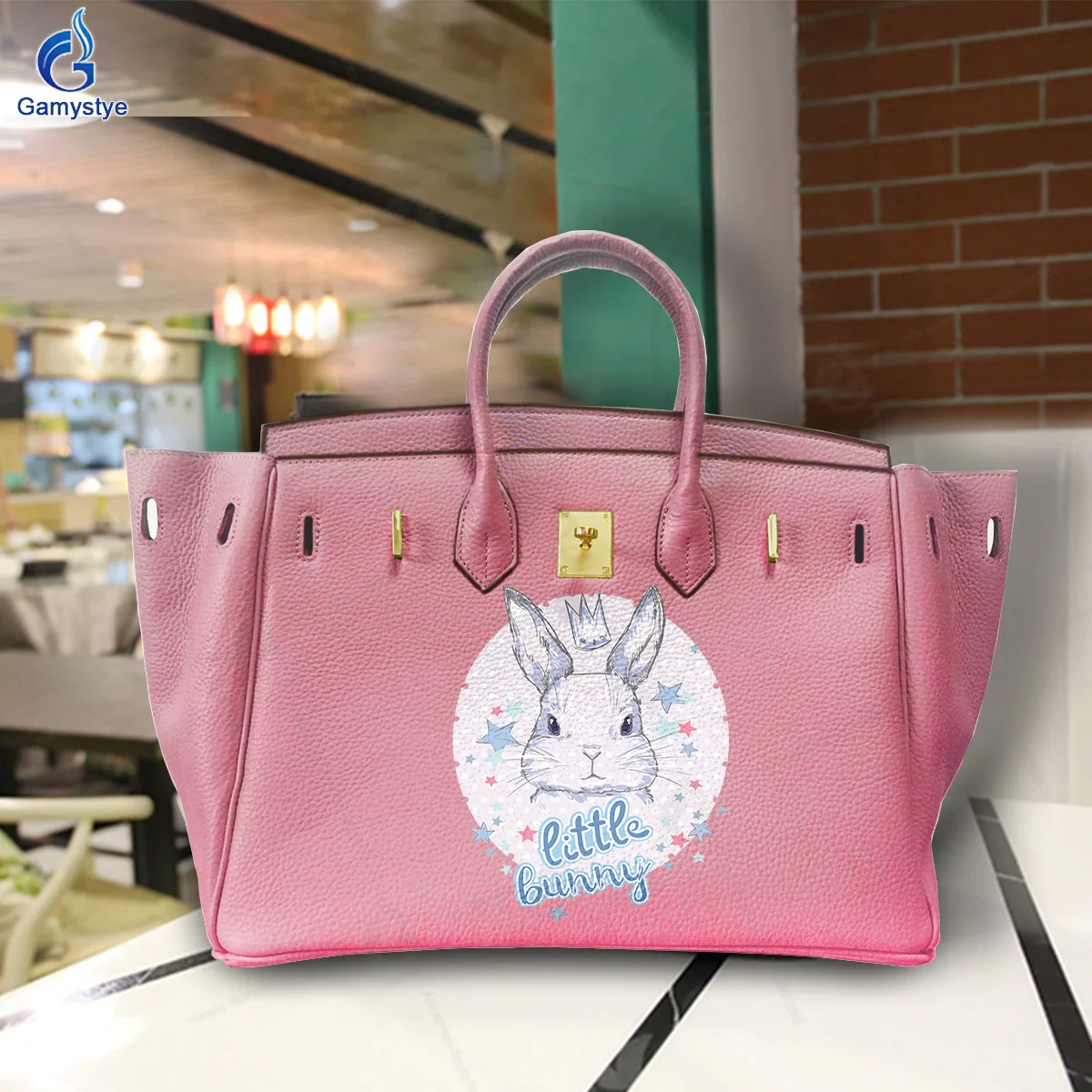 

Personalizar bolso Art Printed Cute little rabbit Bags Ladies Designer Brand Handbags High Quality Messenger Shoulder Bag Travel