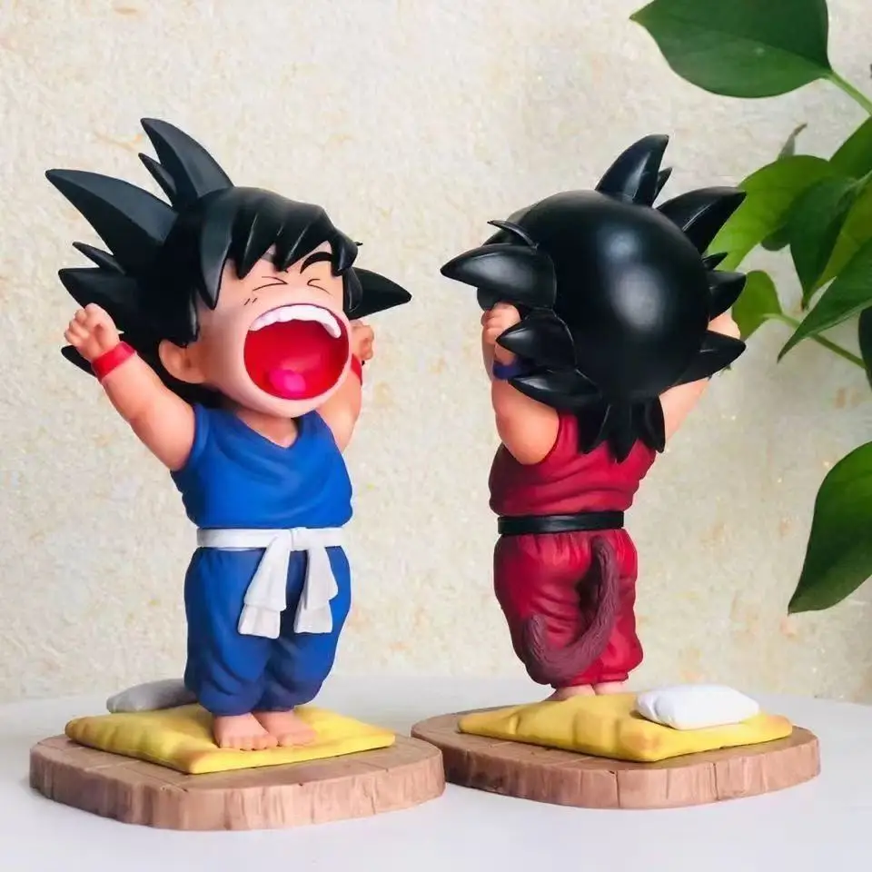 Dragon Ball Anime Figure 15cm Cute Childhood Memories Small Goku Stretch Oneself PVC Action Figures Model collectibles Toy Gifts