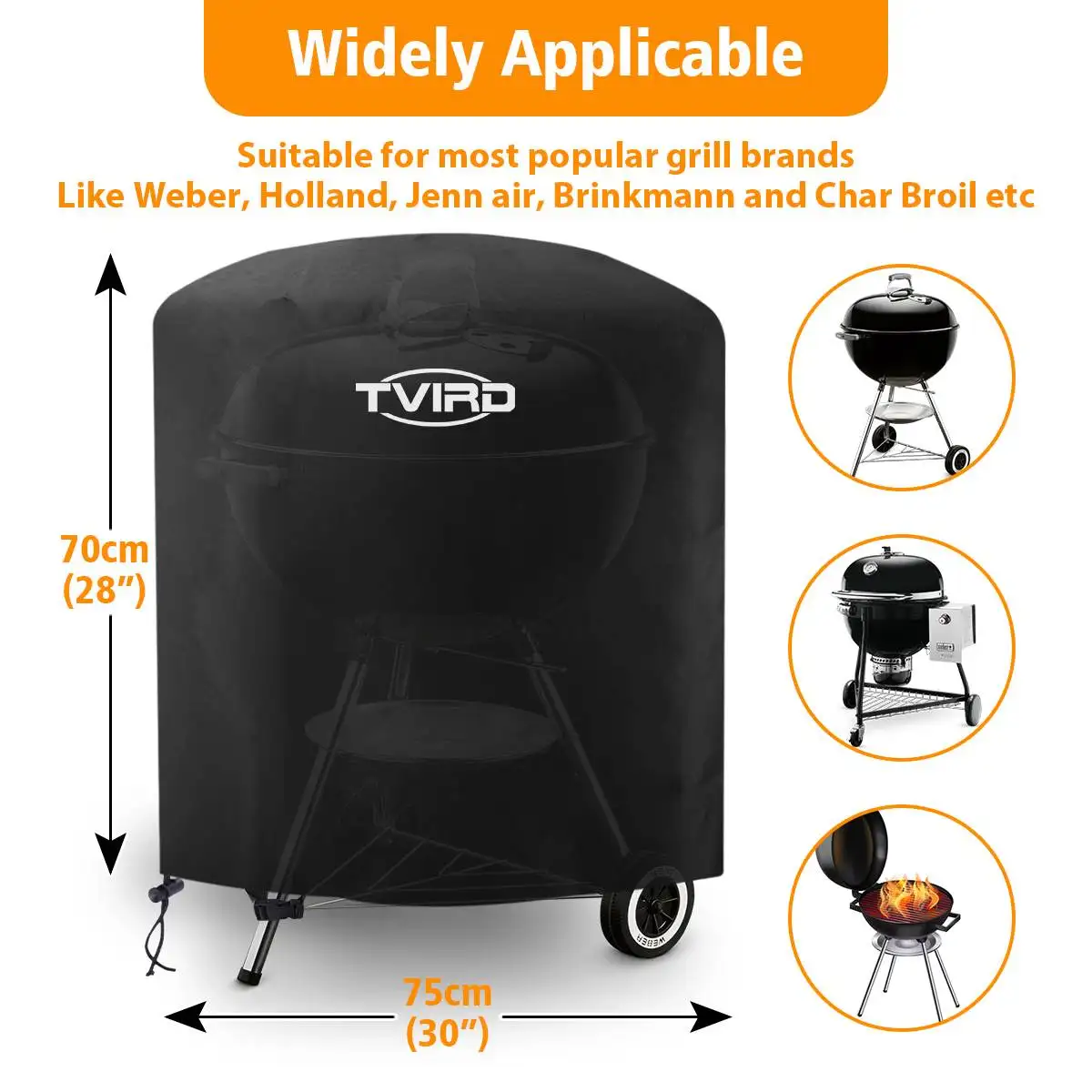 Ngoài Trời Chống Nước Nướng Bao Nặng Bụi Bảo Vệ Chống Tia UV Dành Cho Khí Than Vỉ Nướng Điện Electric Barbecue Grill 6 Kích Cỡ