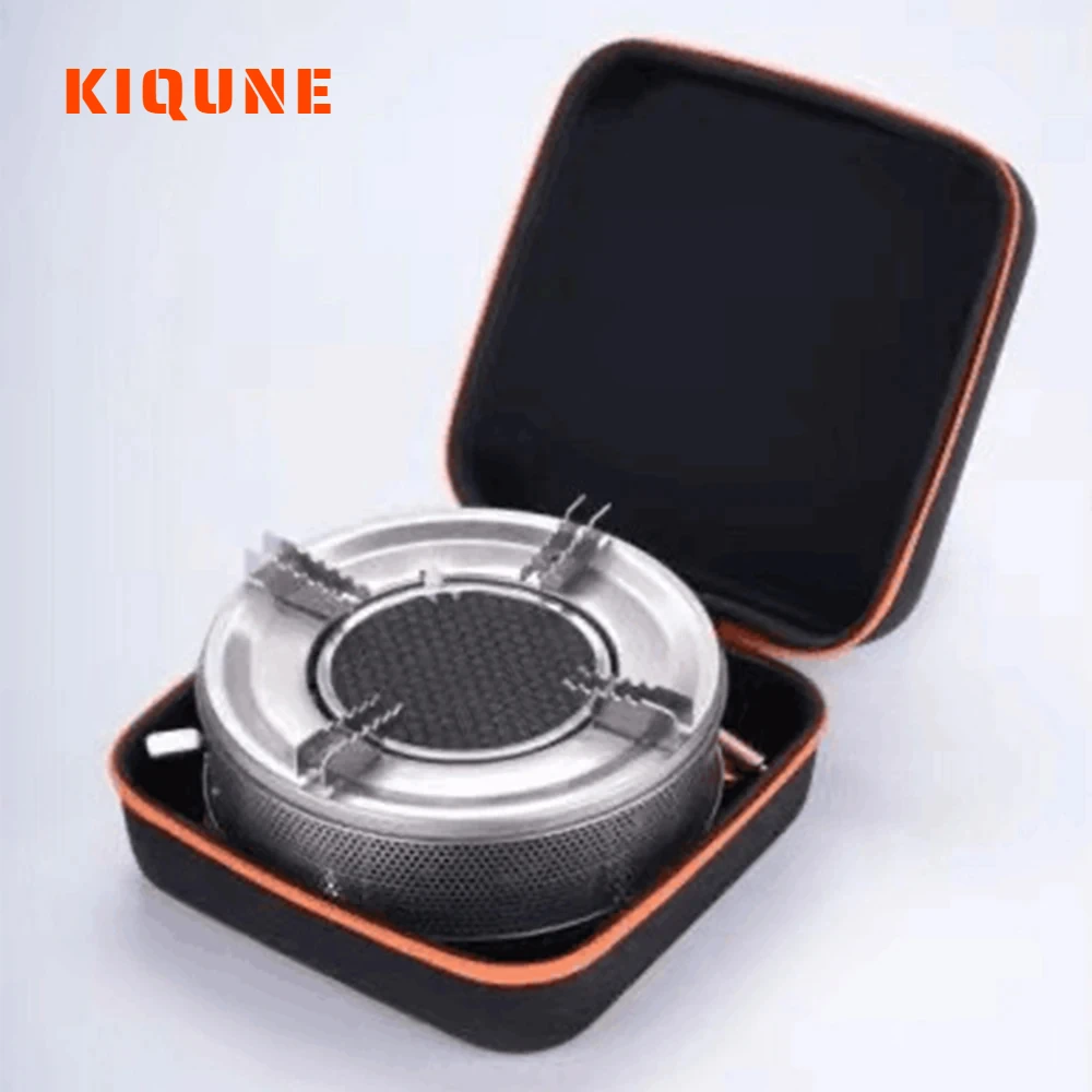 KIQUNE Camping cookware Gas Stove Folding Cassette Stove Lightweight Windproof High Power Picnic Gas Stove New Camping Equipment