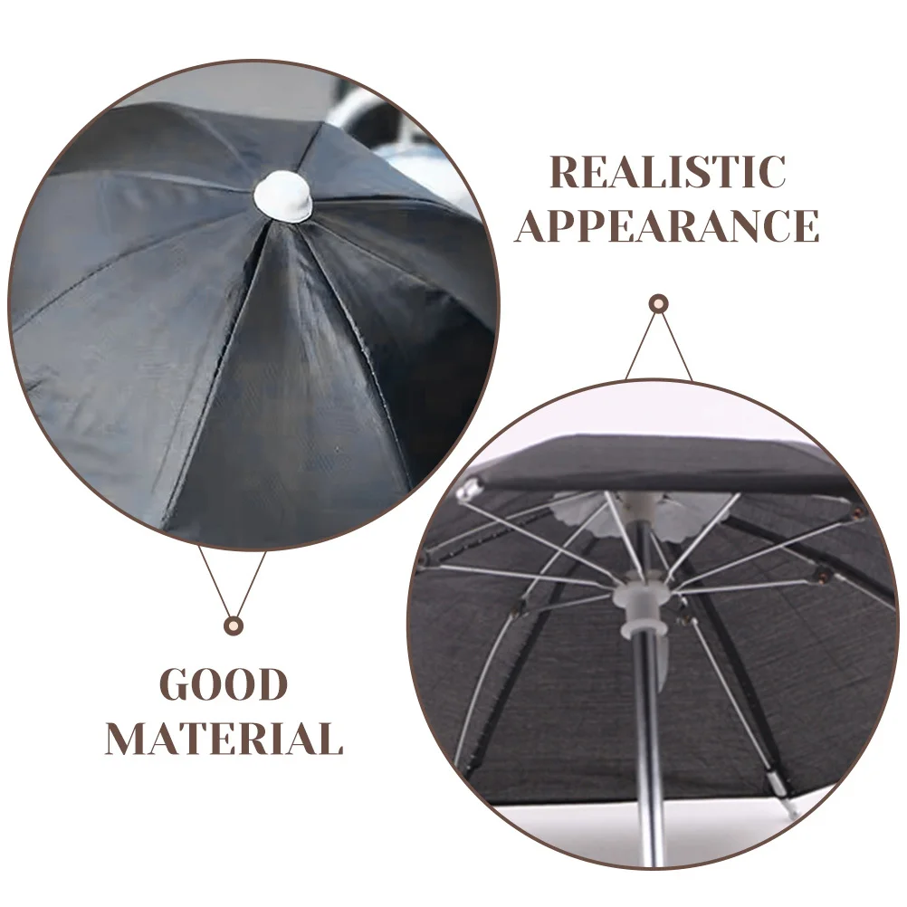 2 stuks Mini Huis Reisparaplu Chique Gekleurde Decoratie Micro Scène Layout Accessoire Miniatuur Regenparaplu Ornament Miniatuur