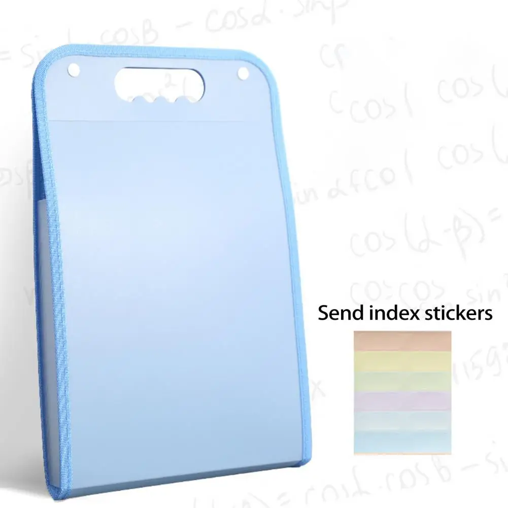 Document Folder Dual Buttons File Organizer Portable File Students Test Paper Accordion File Holder File Organization