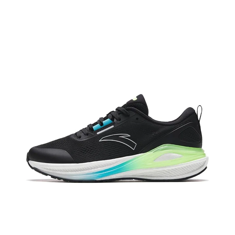 anta-royal-journey-slip-resistant-abrasion-resistant-low-top-running-shoes-men's-black-white-green-112335580-5