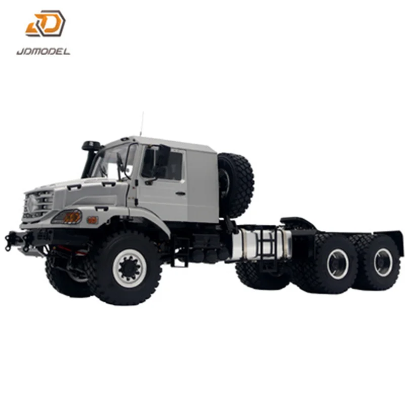 JDM-157 1/14 Remote Control Off-Road  6*6 Trailer Climbing Military Truck Weight Support For Tamiya Lesu Scania Man RC Trailer