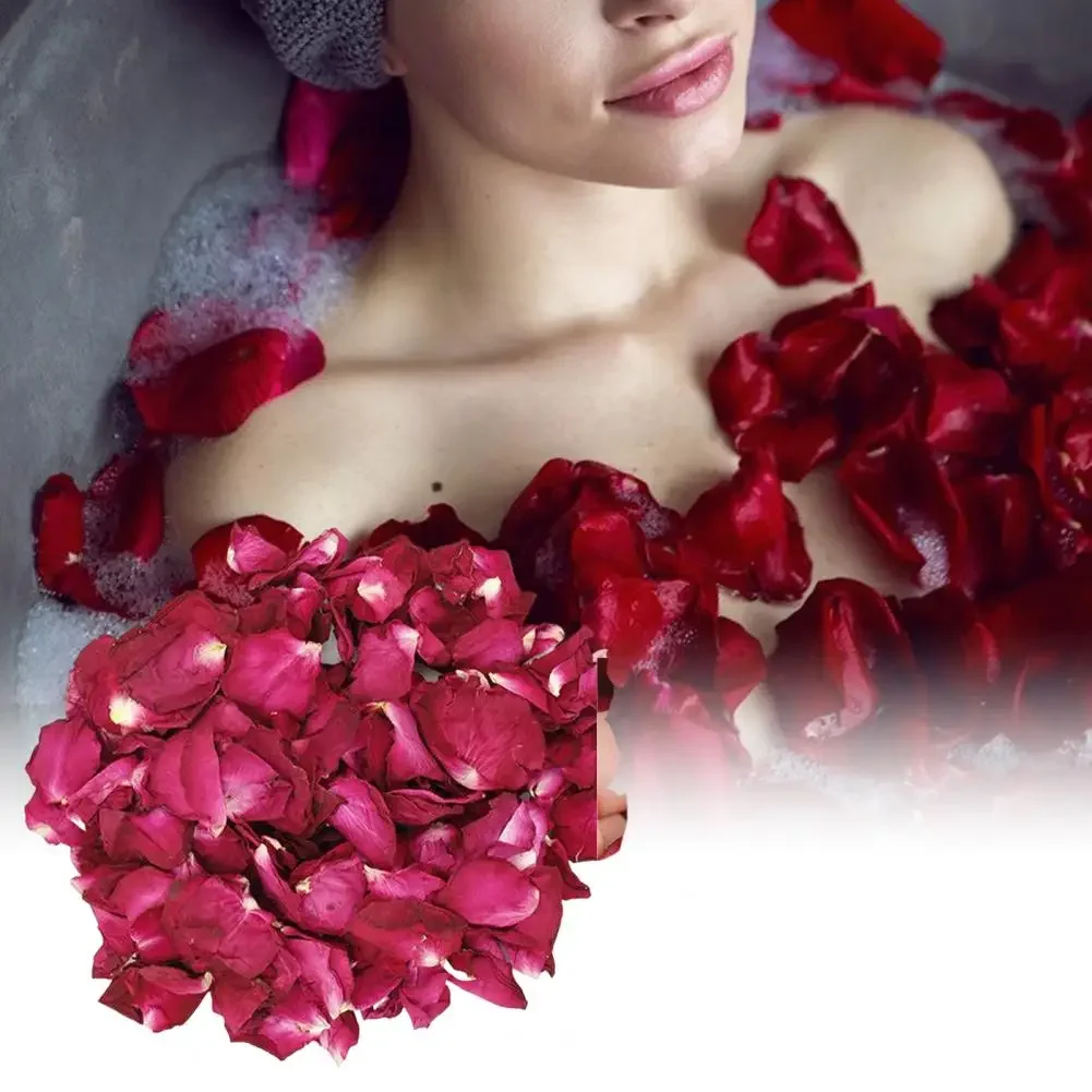 50g Creative Dried Rose Petals Natural Flower Petal Non-edible Toiletries Reduce Fatigue Flower Petal