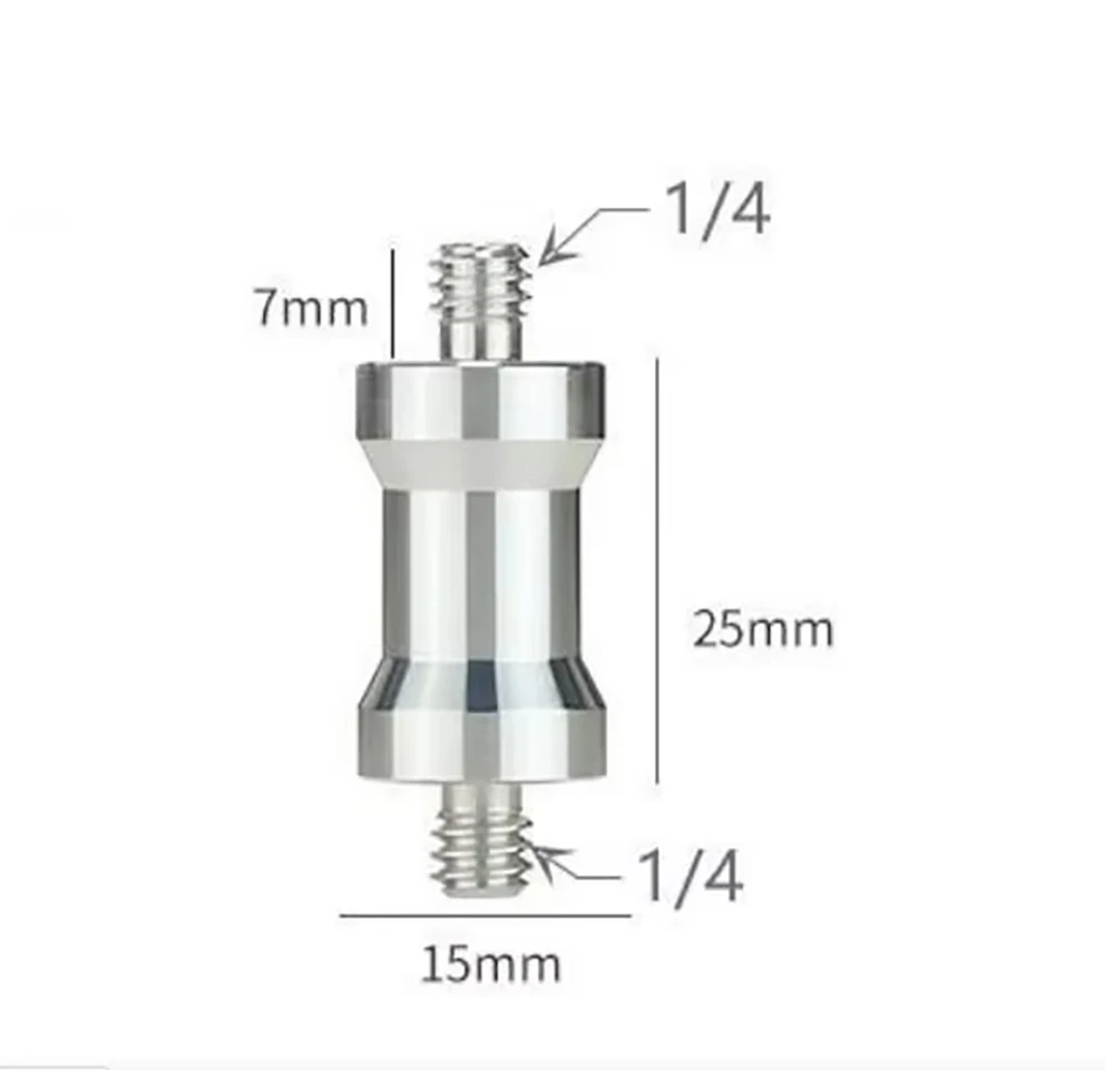 5 Stück 1/4 und 1/4 und 3/8 Buchse auf Stecker, einander Kopfschraube, Stativ, Schwenk-/Neigeblitz-Lampenfassung, Schnellmontage-Kamera, 1/4-20