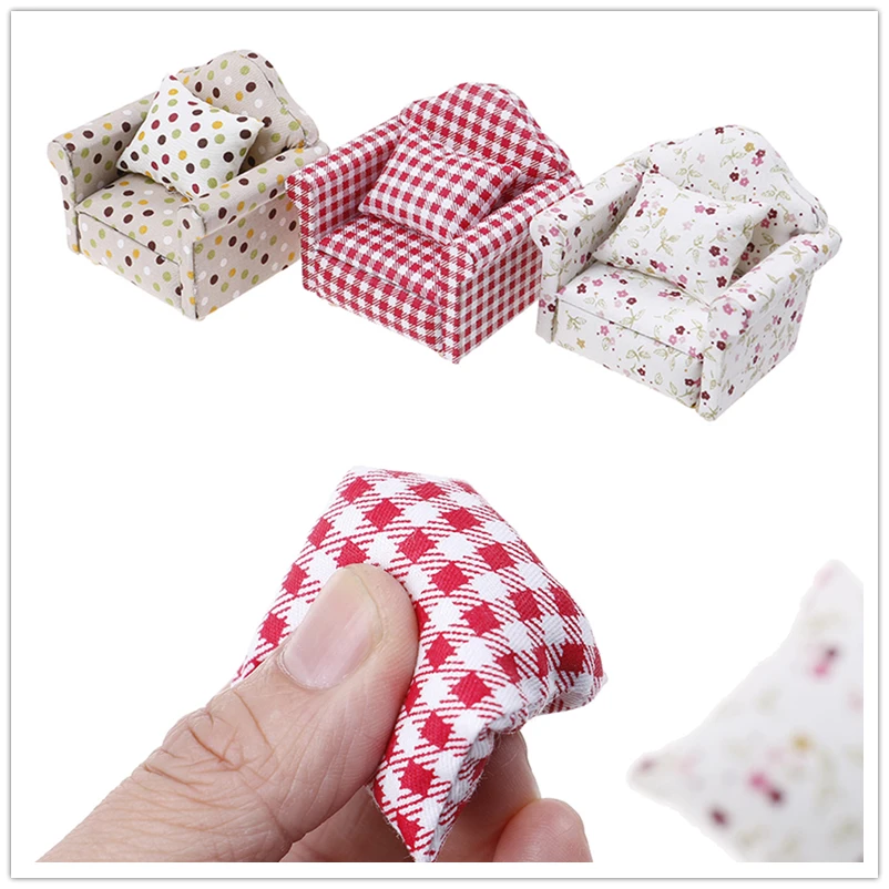 【BBS-7】1 peça 1:12 mini bonecas móveis para casa de bonecas cadeira sofá móveis para casa de boneca acessórios de brinquedo