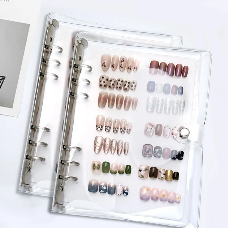 Image of Nagelkunst-Aufbewahrungs- und Präsentationsalbum: DIY-Editor, einfaches Nagelkunst-Aufbewahrungswerkzeug, staubdicht, große Kapazität, Nagelkunst-Organizer
